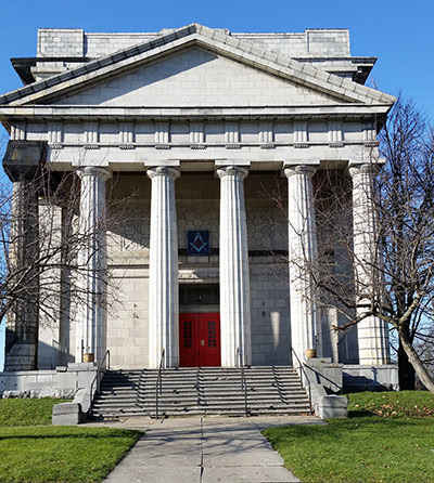 The former Masonic Temple in Watertown, NY
